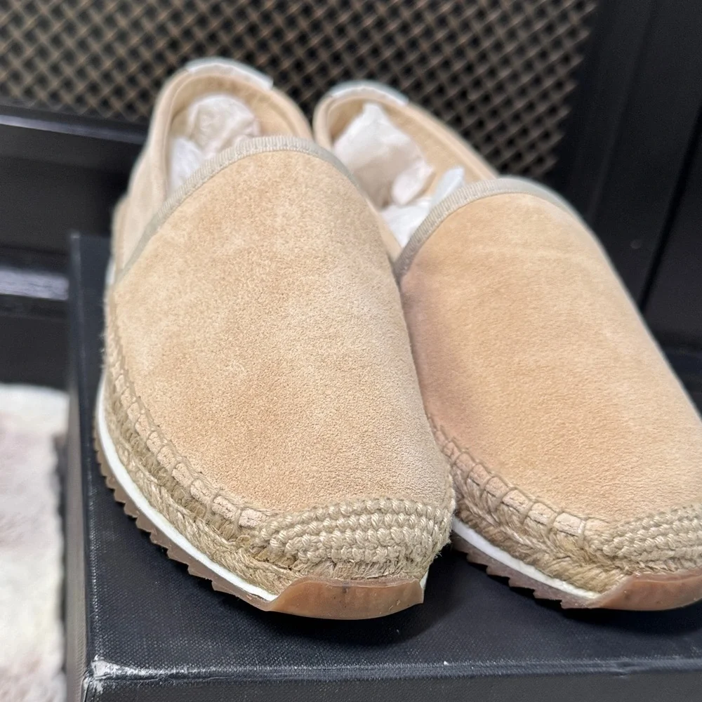 Rag & Bone Macadamia Beige Suede Espadrille Sneaker Loafers